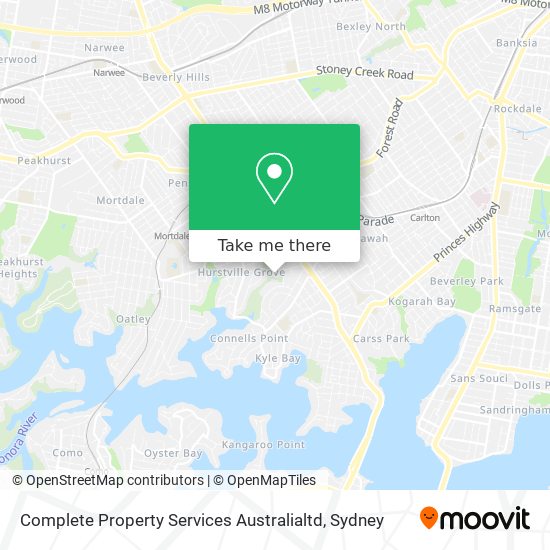 Mapa Complete Property Services Australialtd