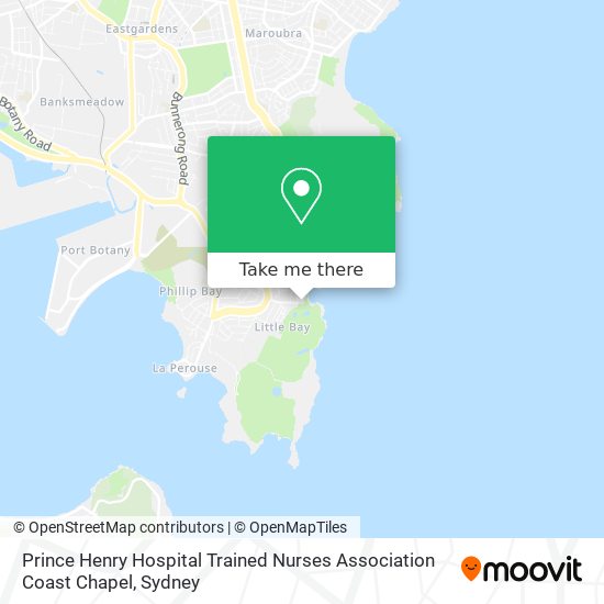 Mapa Prince Henry Hospital Trained Nurses Association Coast Chapel