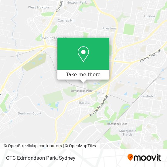 CTC Edmondson Park map