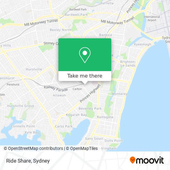Ride Share map