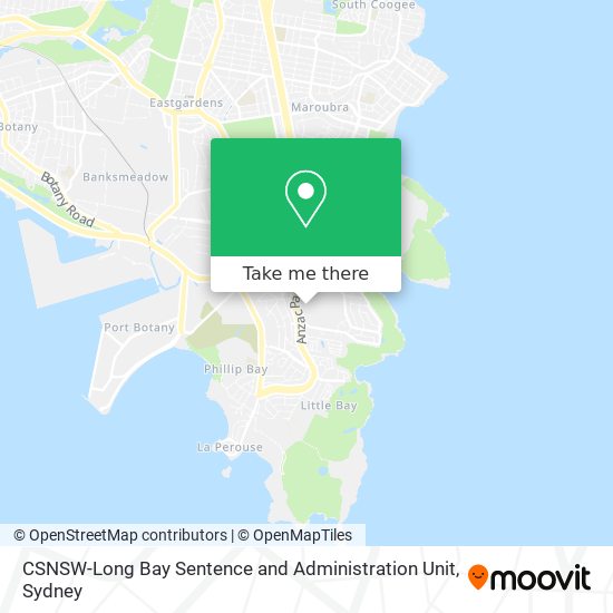 Mapa CSNSW-Long Bay Sentence and Administration Unit
