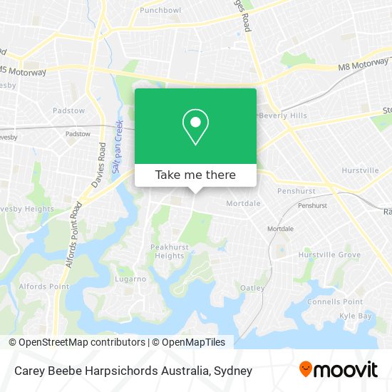 Carey Beebe Harpsichords Australia map