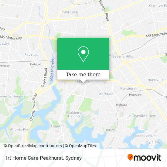 Irt Home Care-Peakhurst map