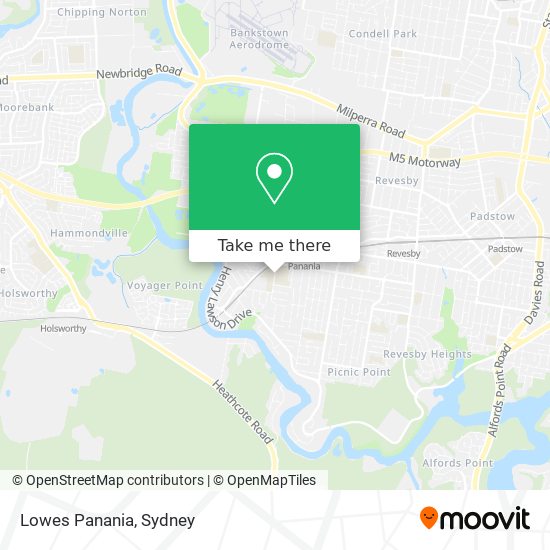 Lowes Panania map