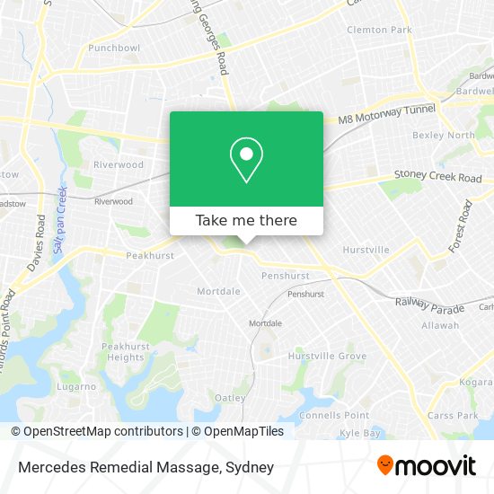 Mercedes Remedial Massage map