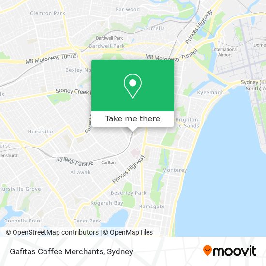 Gafitas Coffee Merchants map