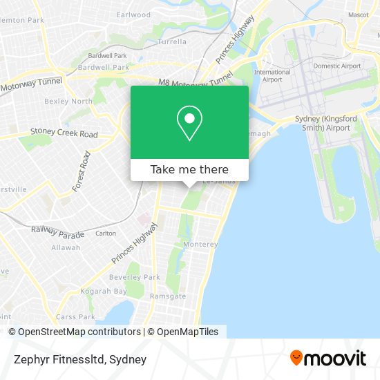 Zephyr Fitnessltd map