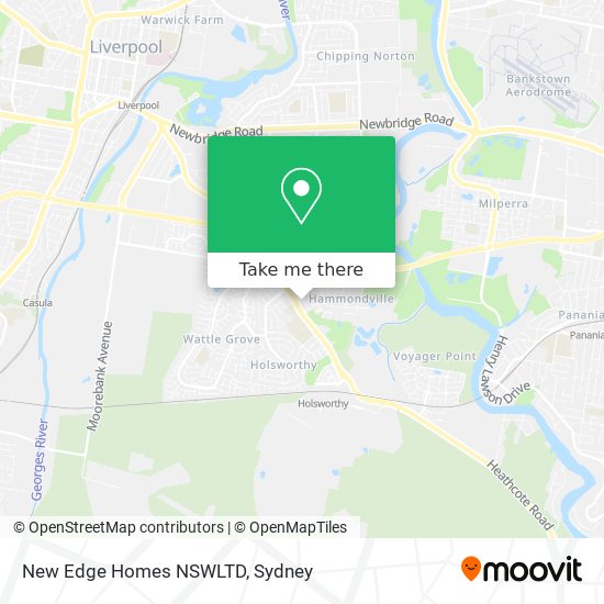 Mapa New Edge Homes NSWLTD