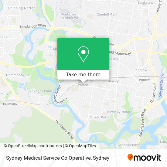 Mapa Sydney Medical Service Co Operative