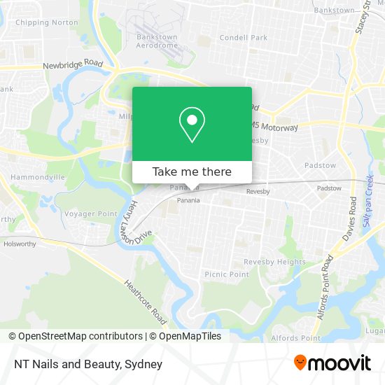 NT Nails and Beauty map