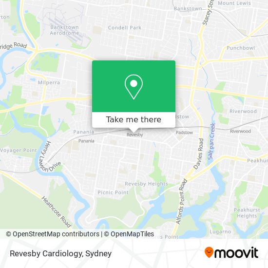 Revesby Cardiology map