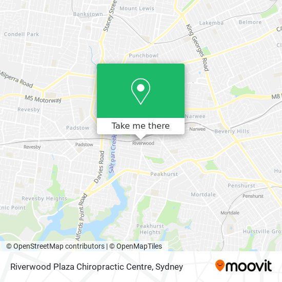 Mapa Riverwood Plaza Chiropractic Centre