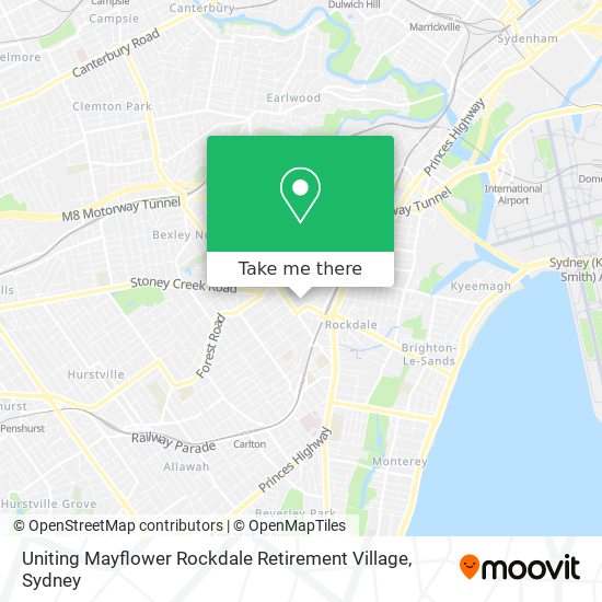 Uniting Mayflower Rockdale Retirement Village map