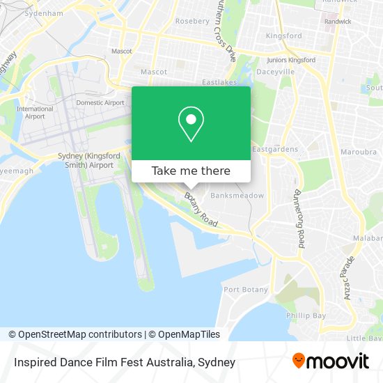 Inspired Dance Film Fest Australia map