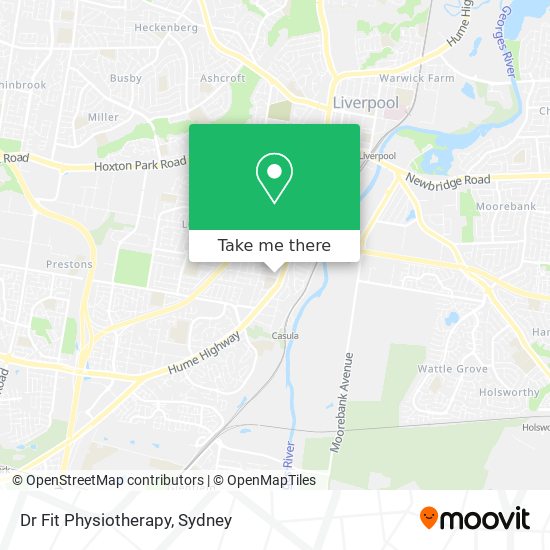 Dr Fit Physiotherapy map