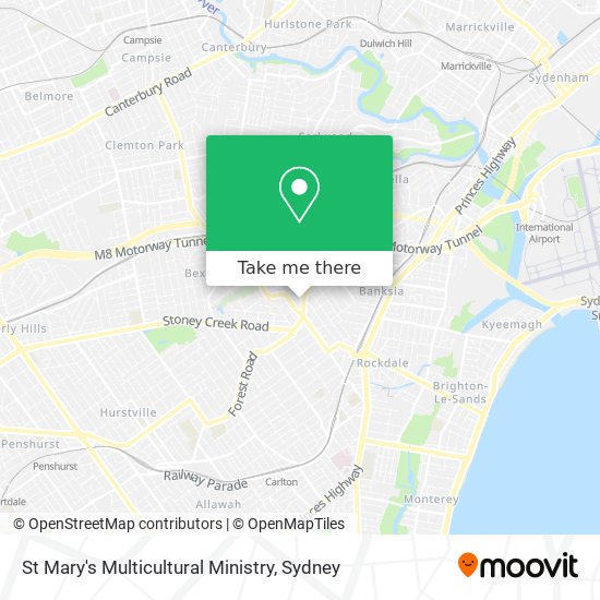 St Mary's Multicultural Ministry map