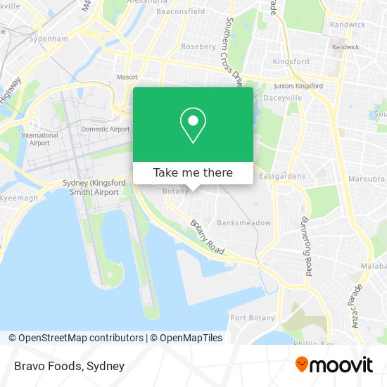 Bravo Foods map