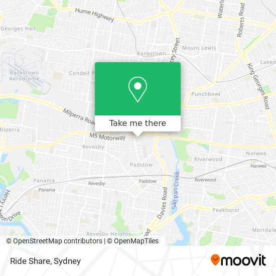 Ride Share map