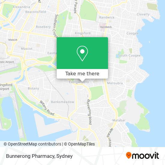 Bunnerong Pharmacy map