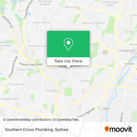 Southern Cross Plumbing map