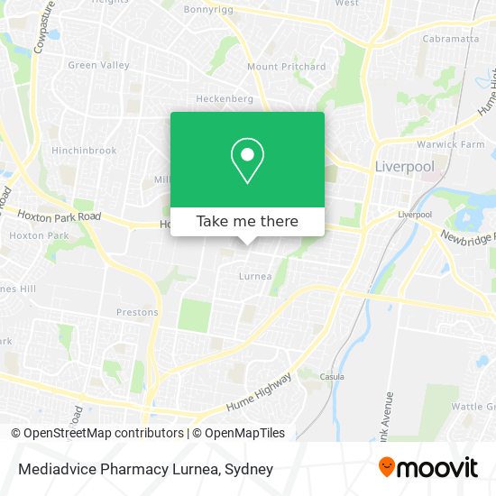 Mediadvice Pharmacy Lurnea map