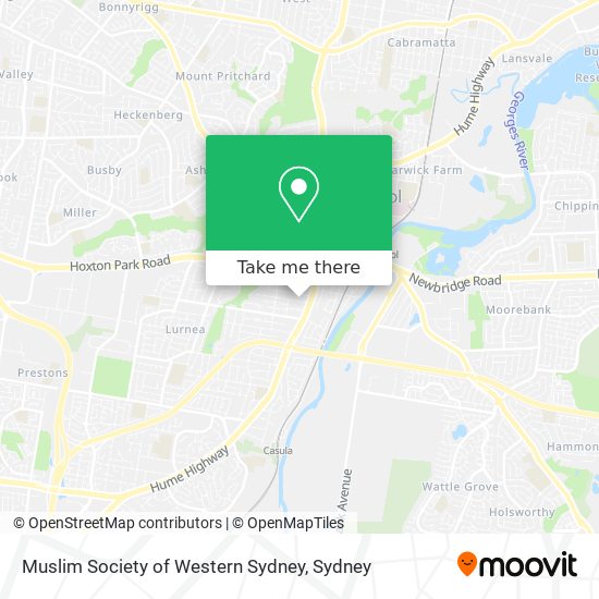 Muslim Society of Western Sydney map