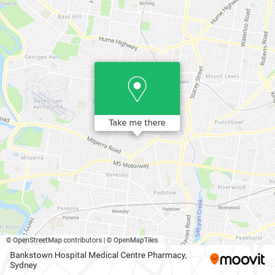 Mapa Bankstown Hospital Medical Centre Pharmacy