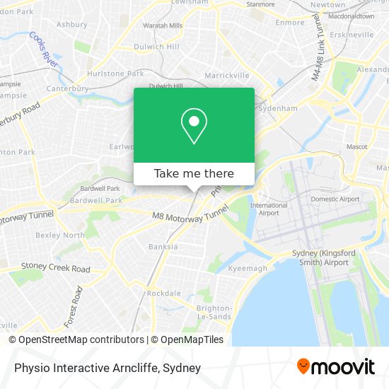 Mapa Physio Interactive Arncliffe