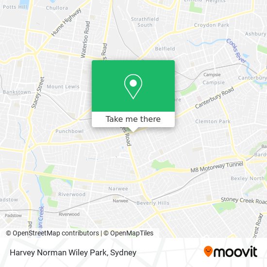 Harvey Norman Wiley Park map