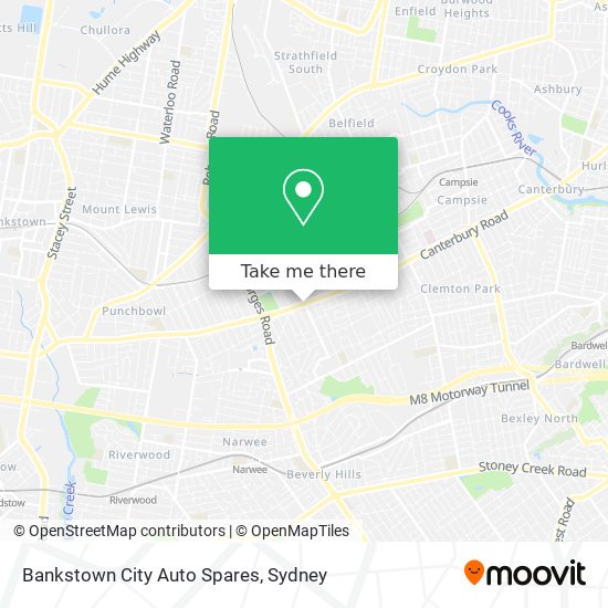 Bankstown City Auto Spares map