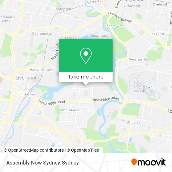 Assembly Now Sydney map