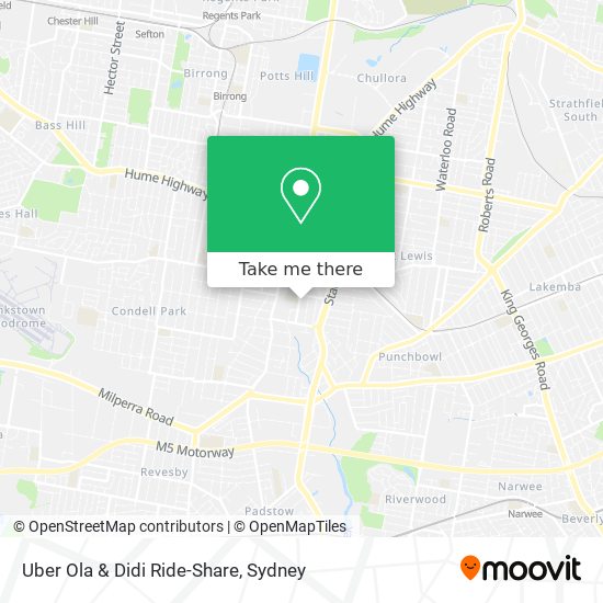 Uber Ola & Didi Ride-Share map