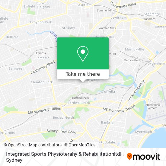 Mapa Integrated Sports Physioterahy & Rehabilitationltdll