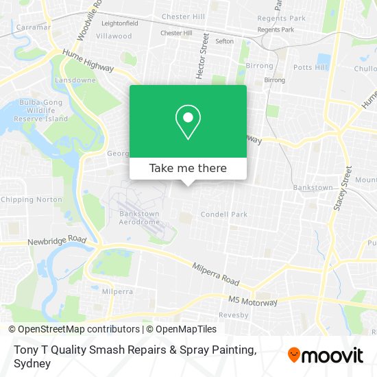 Tony T Quality Smash Repairs & Spray Painting map