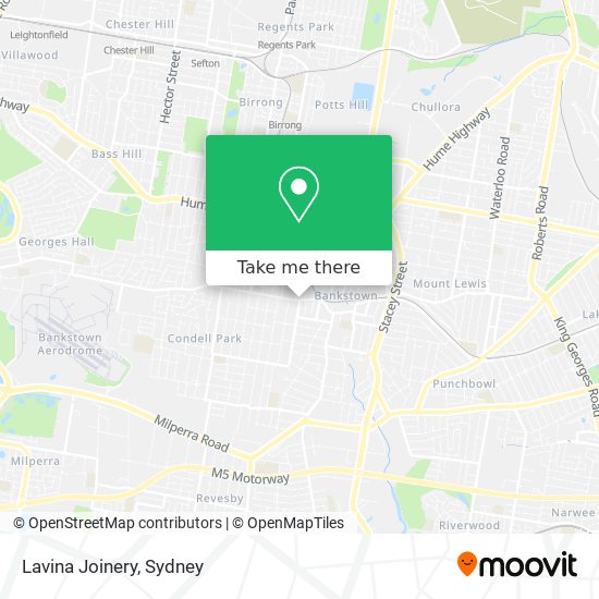 Lavina Joinery map