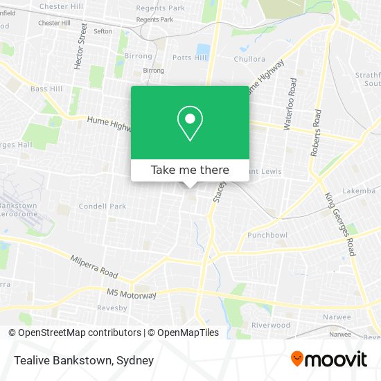 Tealive Bankstown map