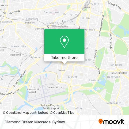 Diamond Dream Massage map