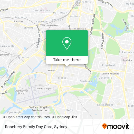 Rosebery Family Day Care map