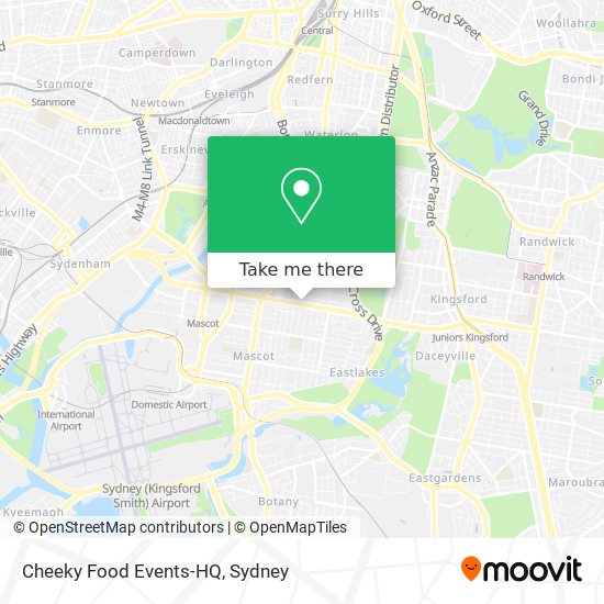 Mapa Cheeky Food Events-HQ