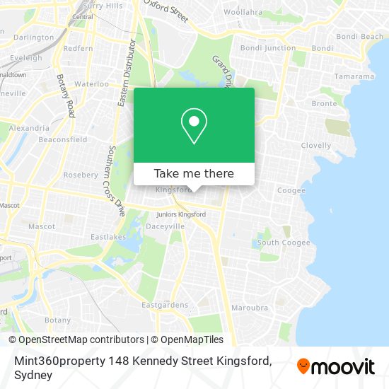 Mapa Mint360property 148 Kennedy Street Kingsford