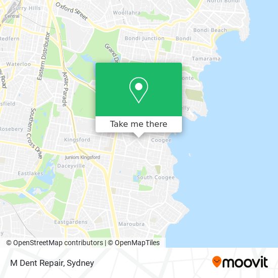 M Dent Repair map