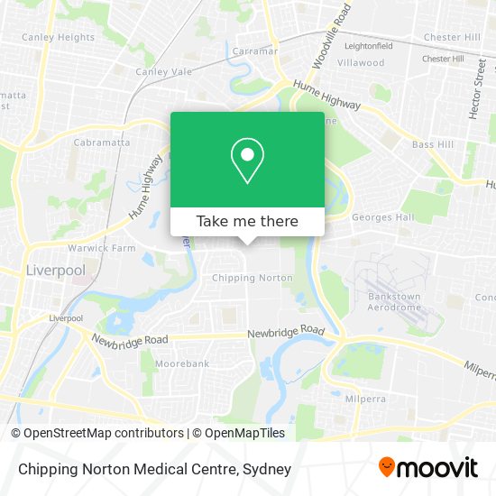 Mapa Chipping Norton Medical Centre