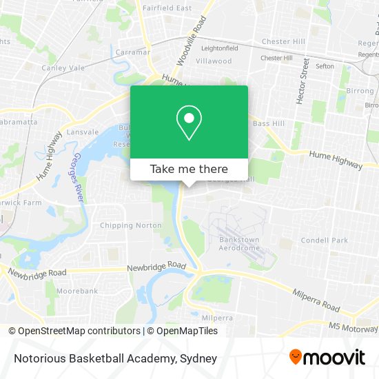 Mapa Notorious Basketball Academy