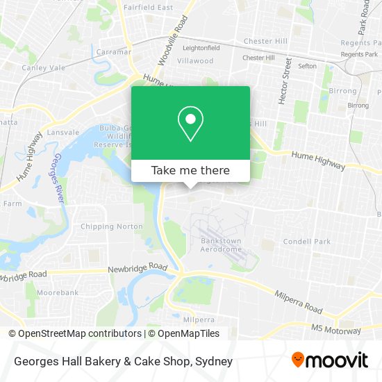 Mapa Georges Hall Bakery & Cake Shop