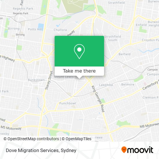 Dove Migration Services map