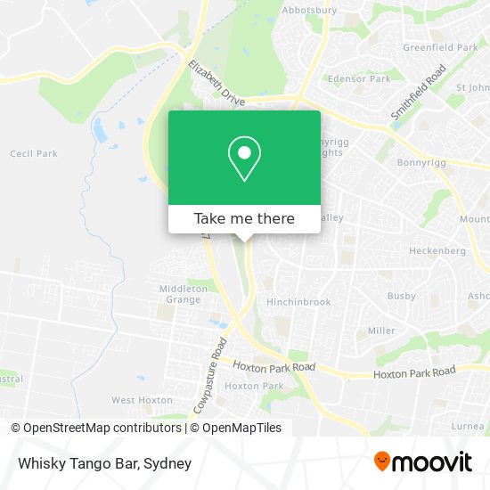 Whisky Tango Bar map