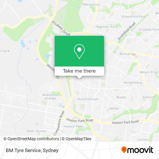 BM Tyre Service map