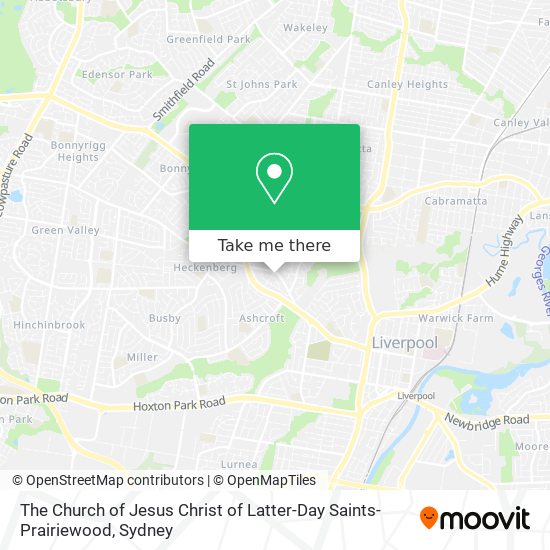 Mapa The Church of Jesus Christ of Latter-Day Saints-Prairiewood