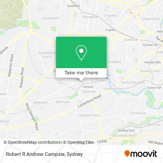 Robert R Andrew Campsie map