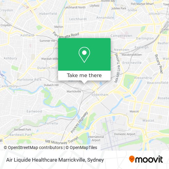 Air Liquide Healthcare Marrickville map